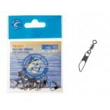 AUSTRALIAN FISHING TACKLES ROLLING SWIVEL WITH SAFETY SNAP TN3001 