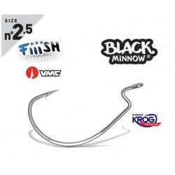 FIIISH BLACK MINNOW KROG PREMIUM HOOKS 2.5 