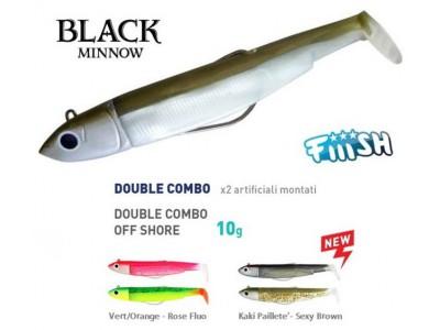 FIIISH BLACK MINNOW 90 DOUBLE COMBO OFF SHORE 10G.