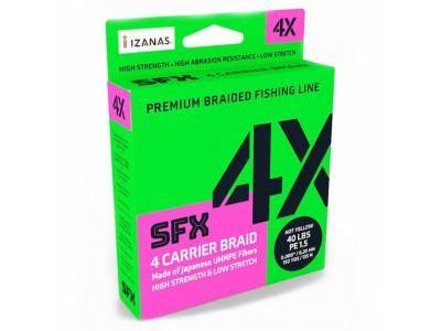 SUFIX SFX 4X CARRIER BRAID 135M. HOT YELLOW