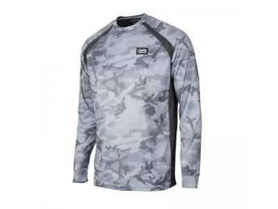 PELAGIC VAPORTEK LONG SLEEVE SHIRT GREY FISH CAMO