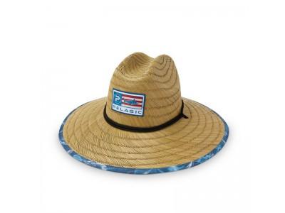 PELAGIC BAJA STRAW SUNHAT AMERICANO BLU