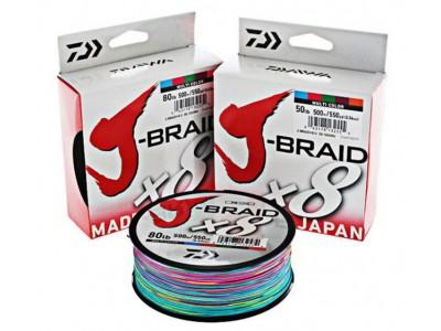 DAIWA J-BRAID X8 MULTICOLOR 500M.