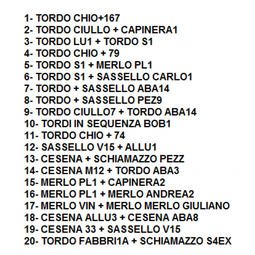 BIRD SOUND CARD 20 CANTI 208