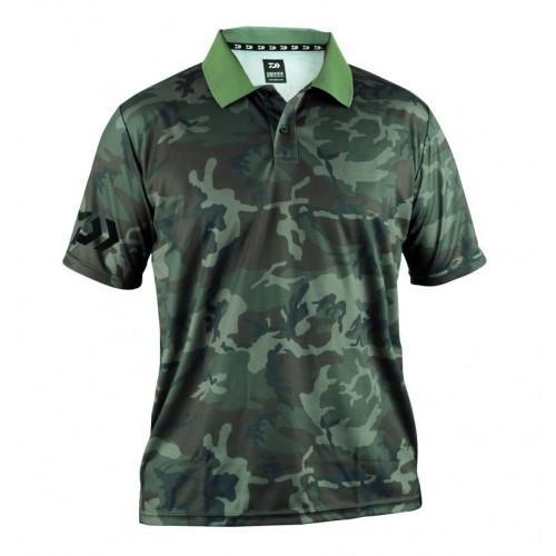 DAIWA POLO SHIRT 51019 GREEN CAMO