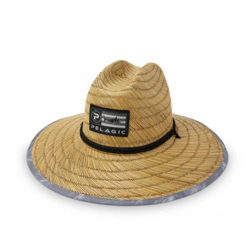 PELAGIC BAJA STRAW SUNHAT AMERICANO GRAY