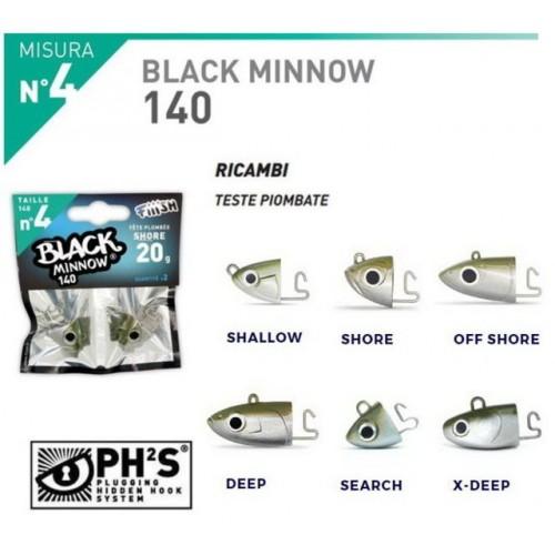 FIIISH BLACK MINNOW 140 JIG HEADS