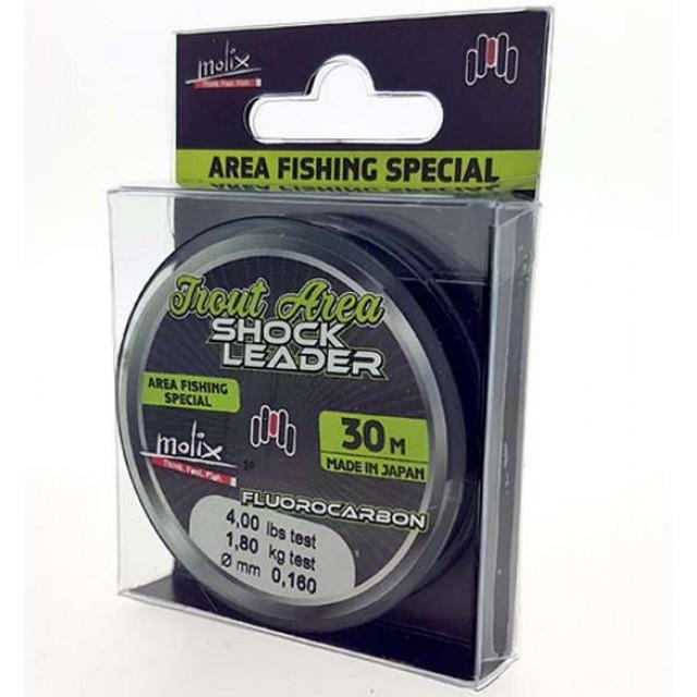 MOLIX TROUT AREA SHOCK LEADER FLUOROCARBON 