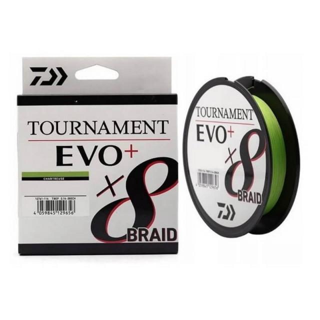 DAIWA TOURNAMENT X8 BRAID EVO + CHARTREUSE 135M. 