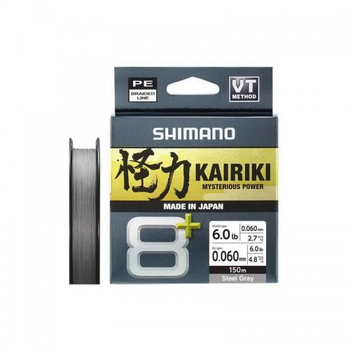 SHIMANO KAIRIKI 8+ 150mt. STEEL GRAY